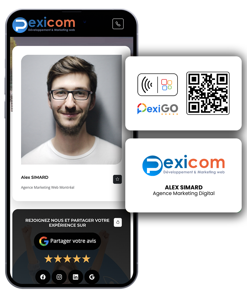 Carte de profil PexiGo